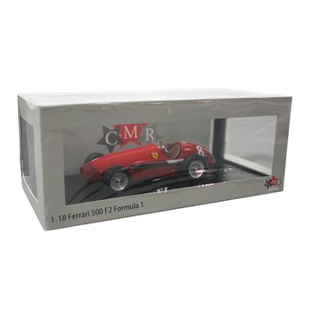 Coche Antiguo Replica Fe-rra-ri 500 F2 Formula 1 British Gp 1953 Mike Hawthorn - Escala 1:18 Rojo ;