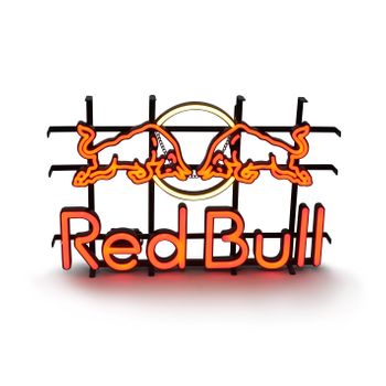 Letrero Oficial Led Luminoso Red Bull Negro Y Rojo 65x8x36 5kgs ;