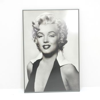 Spazioluzio - Cuadro Blanco Y Negro  Marilyn Monroe 62x2x91 ;