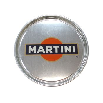 Bandeja Acero Inox Martini - Plata Diámetro 41x2cm. ;