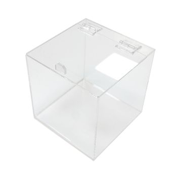 Expositor Caja De Metacrilato Con Puerta Superior Transparente 20x20x20cm - Spazioluzio -