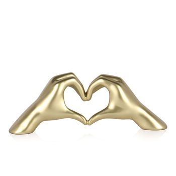 Figura Love Grande Color Dorado 15 X 41 X 9 Cm - Spazioluzio ;