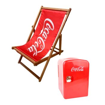 Pack Verano – Mini Nevera Refrigerador + Regalo Tumbona De Playa Coca Cola - Spazioluzio ;