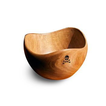 Bowl De Madera De Acacia Logo Calavera Diámetro 16cm Alto 10cm – Spazioluzio