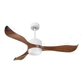 Ventilador De Techo Ø132 Cm Con Wifi Reversible Hypersilence Para 35 M²