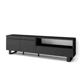 Mueble bajo TV Kram grafito-nordic diseño industrial 