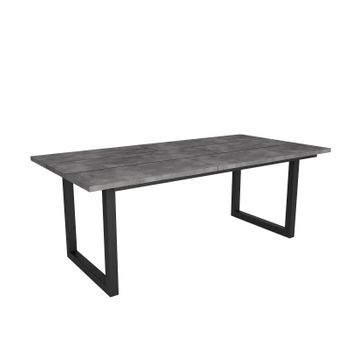 Mesa Consola Extensible, Mesa Comedor Plegable, 220, Para 10 Comensales,  Patas Madera Maciza, Estilo Moderno, Roble Y Negro con Ofertas en Carrefour