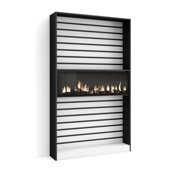 Librería Estantería, Estanteria Libros De Pared, 230x186x25cm, Salón -  Comedor - Oficina, Chimenea Eléctrica, Estilo Moderno, Cemento con  Ofertas en Carrefour