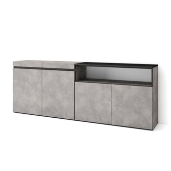 Estante Zapatero De Melamina Madera Acero Homcom 60x28,5x126 Cm-gris con  Ofertas en Carrefour