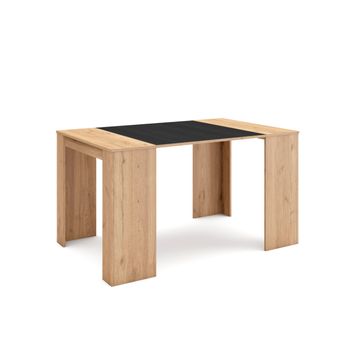 Mesa Consola extensible, 160, Roble