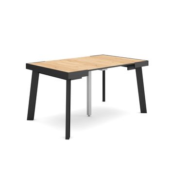 Compra Skraut Home, Mesa Consola extensible, Mesa comedor plegable, 220, Para 10 comensales, Patas madera maciza, Estilo Moderno