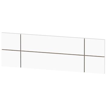 Cabecero Cama 160 Cm Estilo Nórdico, Cabeceros De Madera Originales, Cabezal Decorativo Blanco  Briebe Natura