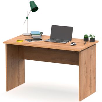 Escritorio, Mesa De Ordenador Oficina, Estudio 76 X 120 X 68 Cm, Despacho, Habitación, Desk Madera  Briebe Zenith