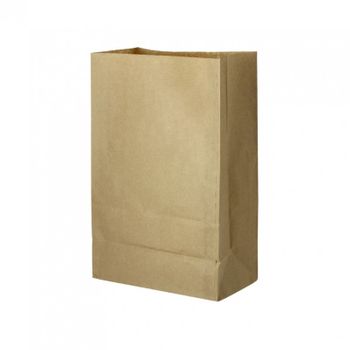 Bolsas De Papel Kraft Grandes Sin Asas (26+14x40cm) 250 Unidades