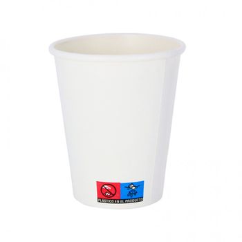 Vasos De Cartón Blancos Café Y Refrescos Pack De  Pack De  50 Unidades