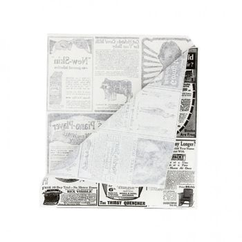 Papel Para Hamburguesas Periódico Antigrasa (17x17cm) 500 Unidades