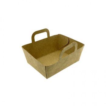 Mini Cesta De Cartón Kraft Delicatessen Pack De 100 Unidades