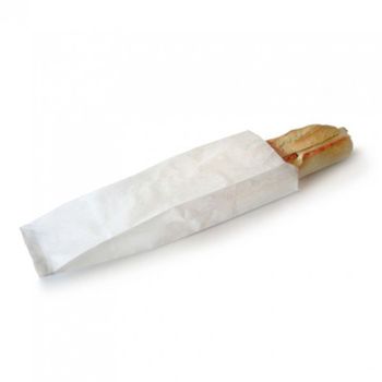 Bolsas De Papel Para Pan Blancas (9+5x31,5 Cm) 1000 Unidades