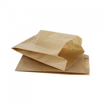 Bolsa De Papel Kraft Para Alimentos (14+5x25cm) 1000 Unidades