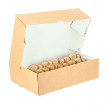 Caja Kraft Para Galletas Y Pastas (23 X 16 X 6,5cm) 25 Unidades