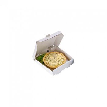 Mini Caja De Pizza Blanca Pack De 100 Unidades