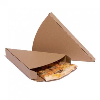 Caja Cuña Para Pizza Kraft Cerrada 350 Unidades