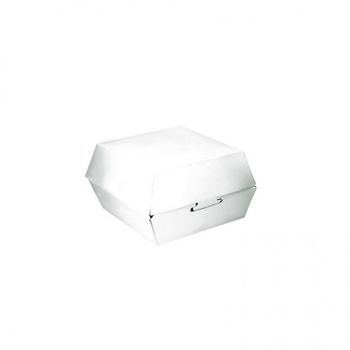 Mini Caja De Hamburguesa Blanca (7x7x5cm) Pack De 50 Unidades