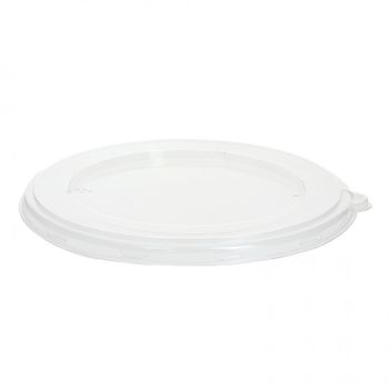 Tapa Hermética Pet Reciclable Para Bowls De 700, 1000 Y 1200cc Pack De 125 Unidades