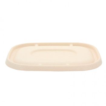 Tapa Hermética Para Envases Biodegradables Fibra Kraft 850, 1100 Y 1300cc Pack De 50 Unidades