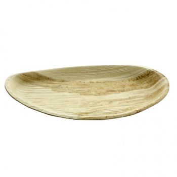 Bandeja De Hoja De Palma Oval 26x16cm Pack De 10 Unidades