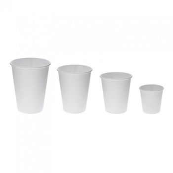 Vasos De Cartón Blancos Café Y Refrescos Pack De  Pack De  50 Unidades