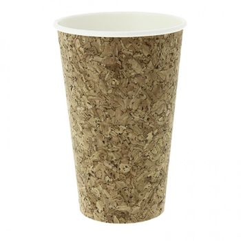 Vaso Café Para Llevar De Cartón Y Corcho Compostable  Pack De 100 Unidades