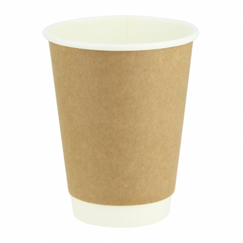 Vasos Para Café Doble Capa Cartón Kraft Pack De  Pack De  25 Unidades