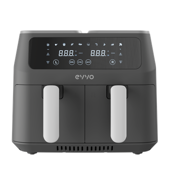 Freidora Sin Aceite Evvo Tasty Fryer 8l, Capacidad 8 L, Doble Compartimento, Hasta 200ºc, 2800w