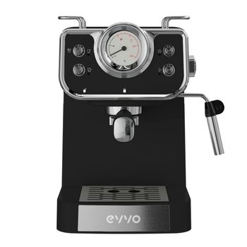 Cafetera Espresso Intensa Retro Evvo 15 Bares 1,5l Brazo Doble Negro