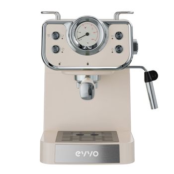 Cafetera Espresso Intensa Retro Evvo 15 Bares 1,5l Brazo Doble Beige