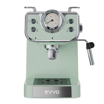 Cafetera Espresso Intensa Retro Evvo 15 Bares 1,5l Brazo Doble Verde