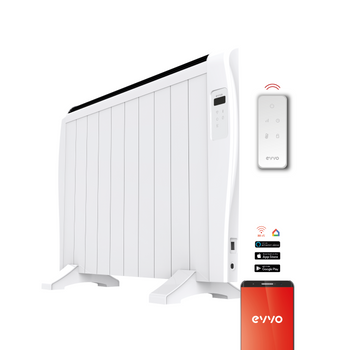 Emisor Térmico Evvo C10 Blanco, 1.500w, 10 Elementos, Wifi, Control Remoto, Temporizador
