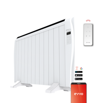 Emisor Térmico Evvo C12 Blanco, 2.000w, 12 Elementos, Wifi, Control Remoto, Temporizador