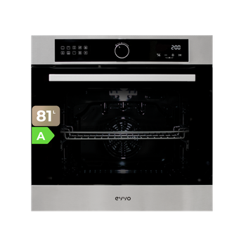 Horno Evvo Airfryer H25, Clase Energética A, 81l, 10 Programas, Función Airfryer, Inox