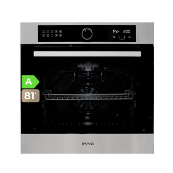 Horno Evvo H30 Pyro, Clase Energética A, 81l, 11 Programas, Función Pirólisis, Inox