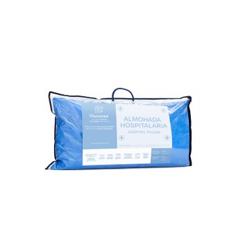 Almohada Hospitalaria Y Geriátrica De 70 Cm, Funda Exterior Impermeable E Ignífuga Certificación Crib V.