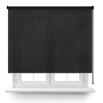 Estor Enrollable Screen Basic 5% Negro 80x250cm.