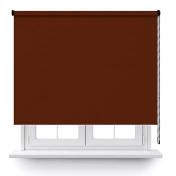 Estor Enrollable Opaco Marron 90x150cm.