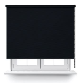 Estor Enrollable Opaco Negro 100x150cm.