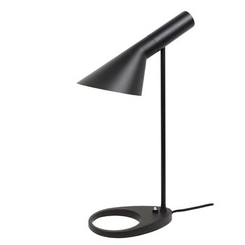 Lámpara De Mesa Alpinaluz "oslo" Diseño Contemporáneo, Pantalla Orientable, En Negro