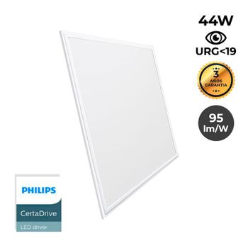 Panel Led Alpinaluz 60x60cm 44w 90lm/w Philips Driver Slim, Temperatura Color 4000k