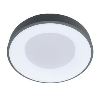 Plafón Led Alpinaluz Circular Ø40 Cm 36w Philips Driver 4500lm En Gris