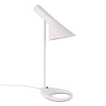 Lámpara De Mesa Alpinaluz "oslo" Diseño Contemporáneo, Pantalla Orientable, En Blanco