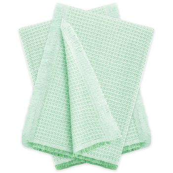 Pack 2 Unidades Plaid Multiusos Modelo Nido Abeja 230x260 Cm Verde Menta